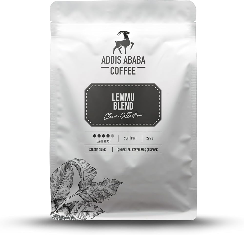 Addis Ababa Coffee - Lemmu Blend Kahve - Etiyopya Kahvesi - Dark Roast - 225 Gr. - Moka Pot