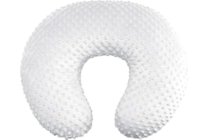 iEvolve Nursing Pillow Cover Breast feeding Pillow Support Positioner lounger cover for Baby Boy Girl, Cover Only(White)