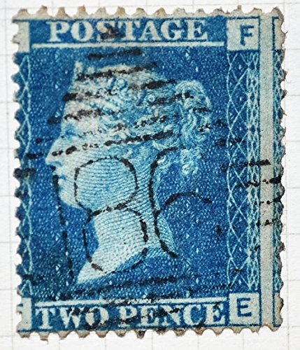 Preisvergleich Produktbild Rare Großbritannien Stempel, blau zwei Pence, SG45, 1858.