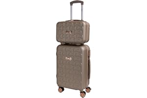 CABIN GO 5591 Set 2 Valigie Trolley Viaggio Rigide ABS, Bagaglio a Mano e da Stiva, Trolley rigido con ruote girevoli 55x40x20 e Bagaglio a Mano rigido 35x27x16
