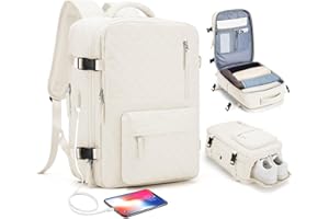 SZLX Mochila Viaje Cabina Avion 40x20x25 Mujer Ryanair Bolsas de Viaje Hombre Maletas de Viaje Cabina 45x36x20 Easyjet Equipaje de Mano Tamaño Mochila Escolar para Ordenador Portatil Impermeable