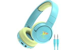 ChenFec Casque Bluetooth sans Fil Enfant avec éclairage LED - Casque Audio Enfant Pliable sans Fil avec Micro et contrôle du Volume pour Apprentissage en Ligne, Voyage, Ordinateur Portable, PC