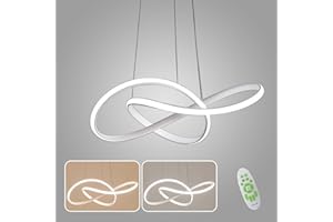 YLFXL Lampadario Moderno A LED Da 45W, Semplice E Creativo Con Lampada A Sospensione Regolabile In Altezza, Lampadario Dimmerabile Per Sala Da Pranzo 3000K-6000K, Soggiorno, Camera da Letto Lampadario