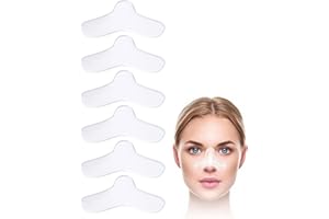 JUKOTA Lot de 6 Coussinet Nasal pour Masque Ppc, Coussinet Nasal pour Masque, Protecteur Nasal, Tampon de Gel de Nez en Silicone, Protège Nez CPAP, Coussinets de Confort pour Masque，gel pad