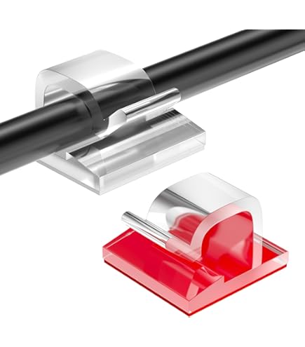 6 Supporti Magnetici Per Cavi | Autoadesivi | Organizzatore Scrivania | Per Cavi USB, HDMI | Verde