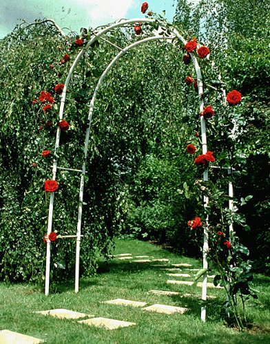 Rosenbogen aus Kunststoff weiß