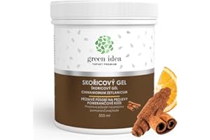 ‎GREEN IDEA Green idea - Thermoaktive Cellulite Creme Gel XXL mit Zimtöl- Anti-Cellulite-Massage-Wirkgel - Powerformel gegen Cellulite – Body wrapping - Zimtduft -500 ml