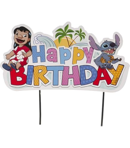 Décoration De Gâteau D'anniversaire De Dessin Animé, Numéro Rouge Et Blanc Pailleté Et Panneau « Happy Birthday » - Décoration De Gâteau Sur Le Thème