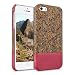 Produktbild kwmobile Hardcase Hülle für Apple iPhone SE / 5 / 5S - Backcover Case Schutzhülle Cover in Recycle Wellen Fläche Design Mehrfarbig Pink Hellbraun