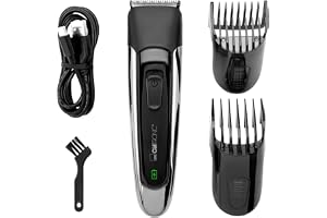 Clatronic HSMR 3827 Hårklippare 1–30 mm Rostfritt stål 16 längdinställningar Upp till 100 min batteritid Skäggtrimmer för män
