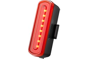 RAVEMEN TR30 Posteriore Della Bicicletta 30 Lumen resistenza all'acqua di grado IPX6, rilevamento intelligente dei freni Portatile Luci Posteriori Bicicletta, lunga durata Leggero USB-C Ricaricabile