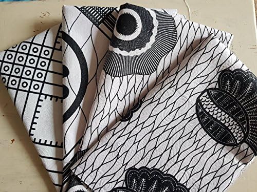 4 Fat Quarter Bundle African fabric Wax print Ankara ideal for quilting - craft supplies