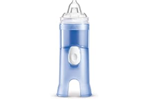 ‎FLAEM Flaem, Rhino Clear, Nasendusche für die Oberen Atemwege, Ungiftig, 3 Adapter für Kinder und Erwachsene, Ergonomischer Duschkörper zum Kombinieren mit Druckluftkompressoren, Phthalat- und BPA-frei