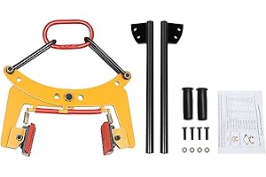 XIGNER Versetzzange Bordsteinzange - Pflastersteinheber Steinzange 6-24cm, Bordsteinträger Steingreifer Steinzange, Hebevorrichtung & Pflastersteinzange zum Anheben und Transportieren Steinen (325KG)