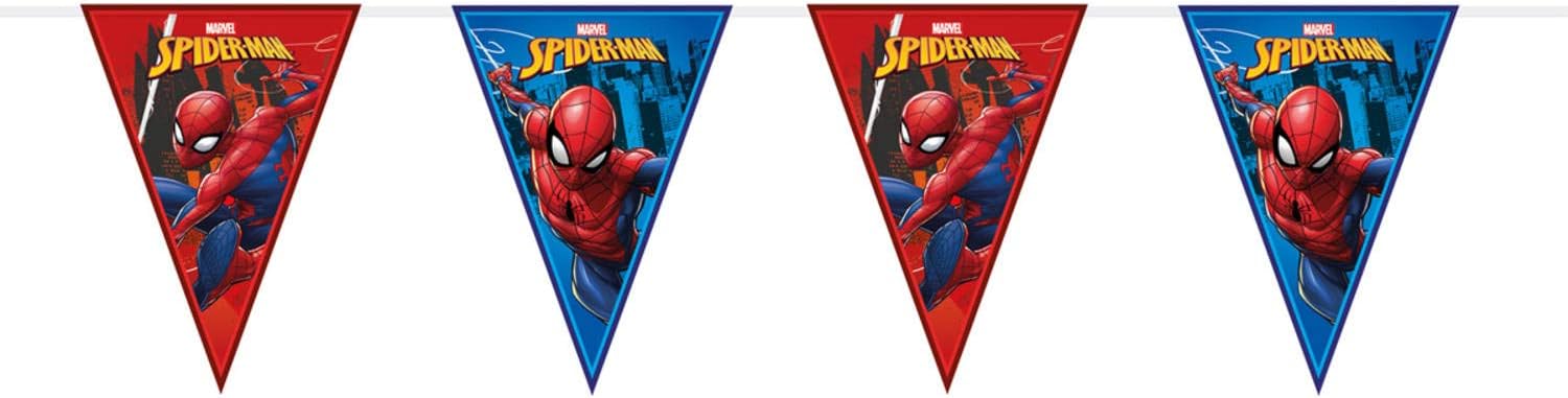 Disney Party Banner, Red Spiderman Team Up Bunting Banner
