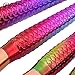 NEEDOON 8 Pcs Mermaid Makeup Brushes Premium Makeup Brush Set Synthetic Kabuki Cosmetics Foundation Blending Blush Eyeliner Face Powder Brush Makeup Brush Kit
