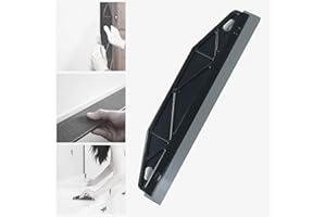 UAZEO Paint Trim Guard 11.4inch Multi-Purpose Straight Paint Guard for Cutting in Paint Shield for Painting Tools, Paint Trim Guard Wallpaper Scraper Paint Shield for Cutting in Tools for Painting (Black)