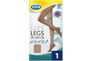 Scholl Medias de Compresión Ligera Mujer Light Legs 20DEN, Color Carne, XL