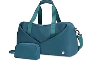 Ceneda Sporttaschen Klassische mit Schuhfach und Nassfach Tragbare Übernachtungs Wochenendtasche Reisetasche Yoga Tasche für Damen und Herren Gym Bag (Teal)