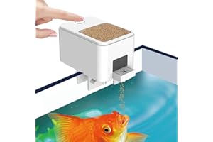 Hsthe Sea Alimentador automático de Peces WiFi Acuarios Alimentador Temporizador El Volumen de alimentación se Puede configurar Control Remoto de la aplicación del teléfono móvil