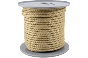 GEPOTEX POLYHANFSEIL Corde de polychanvre de 8 mm de diamètre - Bobine de 50 mètres - 100 % polypropylène