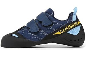 DAMANDO Mens Wall Climbing Shoes, Non-Slip Bouldering Sport Shoes Breathable Rock Climbing Shoes for Adult Kids