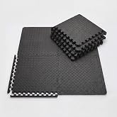 Cult EVA Foam Interlocking Gym Floor Mats Set of 4 | Thick Anti-Skid Workout Tiles | Shock-Absorbing Protective Flooring for