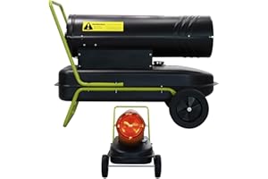 TroniTechnik® Heizkanone Dieselheizgebläse Dieselheizer 30kW Diesel betriebener Heißluftgenerator 230V, Heizleistung 30 kW, 36 l Tank, Thermostat, Digitale Temperaturanzeige, Überhitzungsschutz, Räder