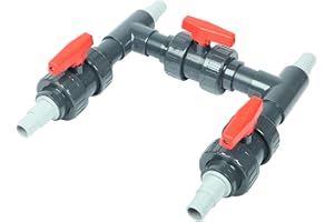 Wacredo Wärmepumpen Anschluss-Set Ø 50 mm Bypass Anschluss Set Solar Heizung Pool | Schwimmbad | Pool-Wärmepumpen | Solarheizung | Steuerung der Wasserzufuhr für eine optimale Temperaturregulierung
