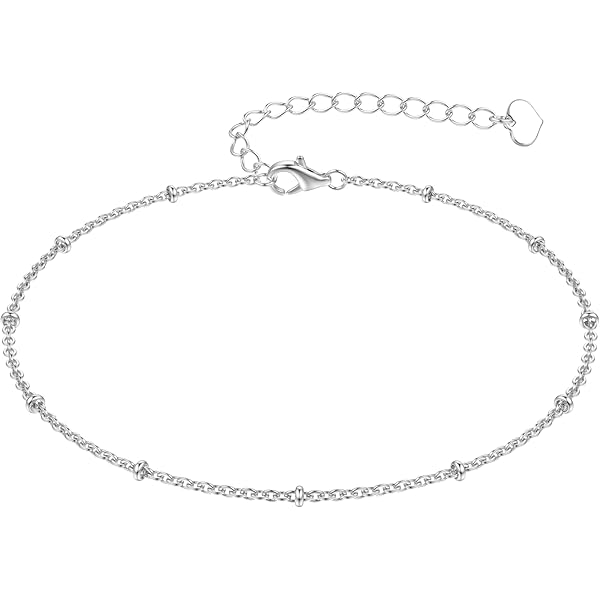 3 Cavigliere Donne Argento - Doppio Strato Con Perle, Design Elegante, Regalo Ideale - Foto 8