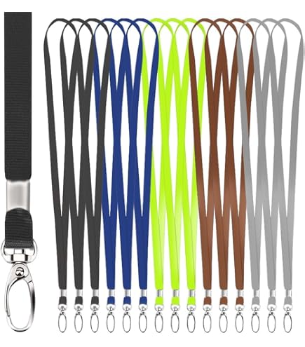 Tours De Cou Avery Motifs Printemps - Lot De 10 Lanyards Avec Mousqueton Métal Et Clip De Sécurité - Polyester Recyclé 2 Cm