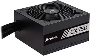 Corsair CP-9020061-UK Builder Series CXM750 ATX/EPS Semi-Modular 80 PLUS Bronze Power Supply Unit, 750 W - Black