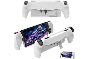 JOYSOG Pokrowiec ochronny TPU na portal Playstation pokrowiec na pilota ze składanym stojakiem i ręcznym ochraniaczem ekranu akcesoria (etui portalowe + osłona ekranu i biała)