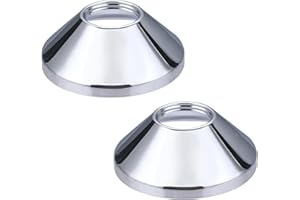 NT NOYON & THIEBAULT Rosetas Cónicas para Grifería | Juego de 2 Unidades | Ø70 mm - 3/4 | Altura 26 mm | Diseño Elegante y Duradero | Acabado Cromado Brillante | NOYON & THIEBAULT