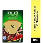 Caffeo 1X2/80 Filtre Kahve Kağıdı, 80 Adet, Siyah