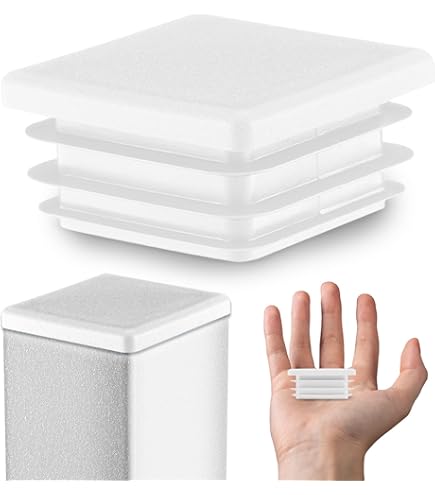 Tappi Per Tubi Rettangolari 60x40mm - Nero, Plastica PE, Per Mobili, Sedie, Trampolini, 18 Pezzi - Foto 12