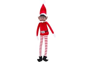 Toyland® Elves Behavin Badly Elfo marrón de 12 Pulgadas de Peluche con Patas largas, Cuerpo Suave y Cabeza de Vinilo - Elfos de Todo el Mundo - Juguetes novedosos de Navidad
