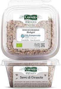 Semi di Girasole Decorticati Cerreto Bio - in vaschetta salva freschezza da 175g - Senza glutine - Fonte di proteine - Fonte di fibre - Biologici - Vegan