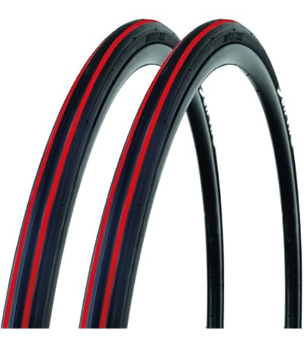Lot De 2 Pneus DEESTONE 700x23C (23-622) + 2 Chambres à Air Valve Française - Fixie