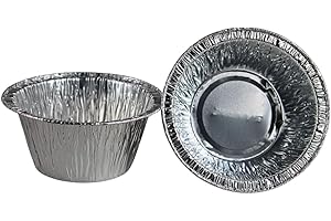 Enpack Einweg-Backformen aus Aluminium - 180ml Eierkuchenform Ø 90mm - Muffinförmchen für Törtchen, Cupcakes oder Muffins - Alu Muffinformen für Backofen (500)