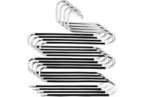 NORTHERN BROTHERS Trouser Hangers Space Saving - 4 Pack Multi Trouser Hanger Jeans Hanger Pants Hangers Non-Slip Multiple Trouser Hangers for Trousers Scarfs Jeans Clothes Towels