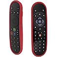 Protective Remote Cover for Sky Q Box Remote Control, Shockproof Case Also for Sky Glass/Sky Stream TV Remote, Anti-Lost with Strap - Red (Please See Figure 2 Before Ordering)