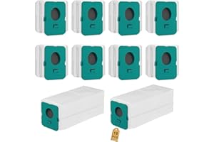 NEIVEINO 10 Stück Beutel für Staubsauger für Samsung Bespoke Jet VCA-ADB95 Reinigungsstation Set, für Samsung Bespoke Jet Complete Extra Staubbeutel Zubehör, für Samsung Clean Station VS20A95923W Ersatzteile