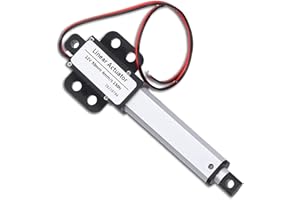 AGATIGE Actionneur Linéaire 50mm, Interrupteur De Fin De Course Interne Moteur D'actionneur Actionneur électrique Micro Linéaire électrique 12v DC Mini Pour L'industrie Automobile(50mm-4mm/S-150n)