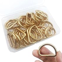 30 Pièces Boucles En D Métal 25mm - Or, Argent, Noir - Pour Sacs à Dos, Ceintures, Accessoires Bricolage