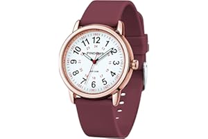 PINDOWS Uhren für Damen, Analog-Quarzuhren für Studenten, Damen und Herren, 30 M Wasserdicht Militärzeit-Anzeige Leuchtendes, leicht ablesbares Zifferblatt