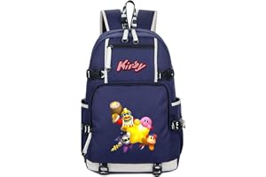 WANHONGYUE Kirby Spel Ryggsäck Student Skolväska Laptop Bokväska Casual Dayback
