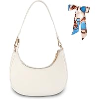 Borsa A Spalla Donna ANGELO – Hobo Bag In Pelle PU, Mezzaluna Compatta Con Zip, Per Viaggio E Shopping, Nero