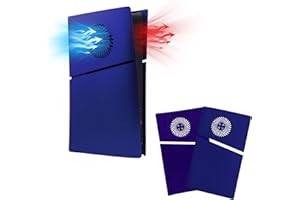 Mcbazel PS5 Slim Faceplate Piastra di Ricambio Placche per Pannello Laterale Rigido Copertura Protettiva ABS Accessori con Ventilazione per PlayStation 5 Slim Digital Edition(Non per PS5/PS5 Pro)