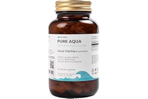 Electrolitos + Agua de Mar Purificada en Cápsulas con Extracto de Bambú Suplemento de Minerales Marinos - Vegano Sin Gluten | PURE AQUA AMAR81